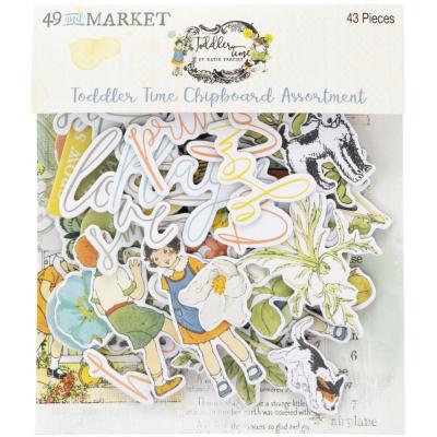 49 And Market Toddler Time - Chipboard Assortment